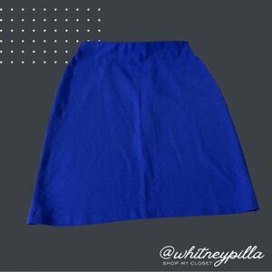 Philosophy Blue classic Pencil Skirt with gold back zipper women’s size 10